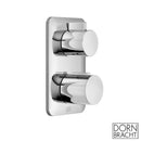 Dornbracht Lissé concealed thermostat with volume regulation