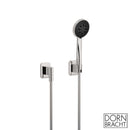 Dornbracht Lissé shower hose set with individual escutcheon