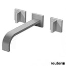 Dornbracht MEM wall-mounted basin mixer with individual escutcheons