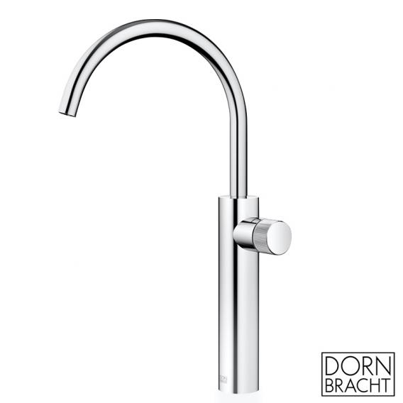 Dornbracht Meta pure single lever basin mixer, with swivel spout, with raised fitting body