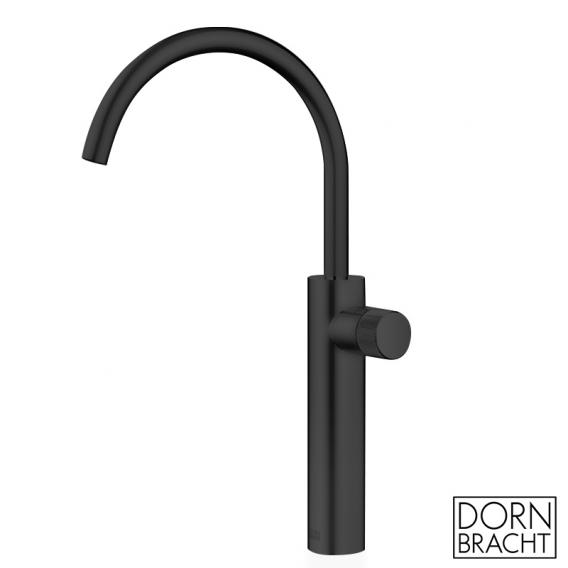 Dornbracht Meta pure single lever basin mixer, with swivel spout, with raised fitting body