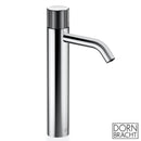 Dornbracht Meta pure single-lever basin mixer, with tall mixer pillar