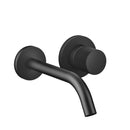 Dornbracht Meta pure wall-mounted single lever basin mixer projection: 190 mm, matt black