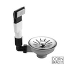 Dornbracht 拋光不鏽鋼廢料和溢流裝置，手動驅動