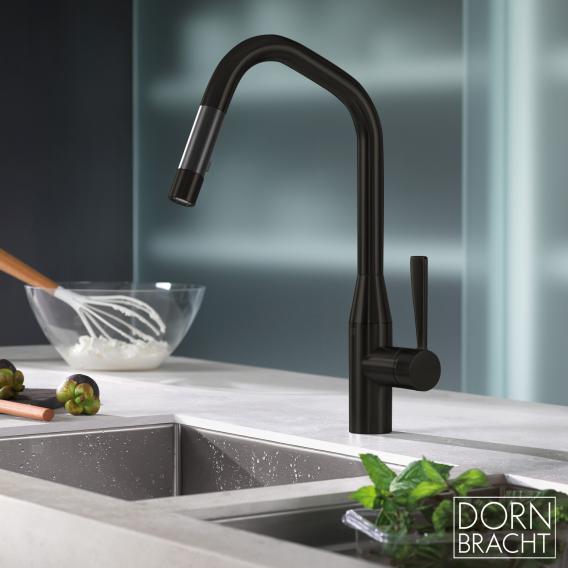 Dornbracht Sync single-lever kitchen mixer tap, with pull-out spout