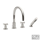 Dornbracht Tara. deck/tile-mounted, four-hole bath mixer