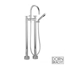 Dornbracht Tara. freestanding, two-hole bath mixer with hand shower set