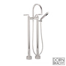 Dornbracht Tara. freestanding, two-hole bath mixer with hand shower set