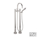 Dornbracht Tara. freestanding, two-hole bath mixer with hand shower set