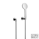 Dornbracht Tara. shower hose set with individual escutcheon