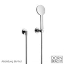 Dornbracht Tara. shower hose set with individual escutcheon