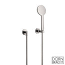Dornbracht Tara. shower hose set with individual escutcheon