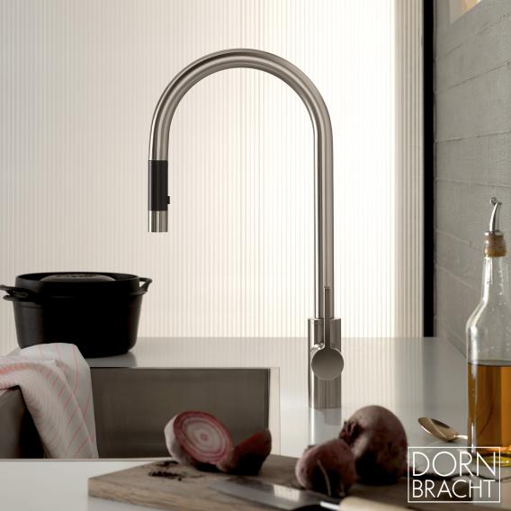 Dornbracht Tara Ultra single-lever kitchen mixer tap, with pull-out spout