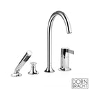 Dornbracht VAIA deck/tile-mounted four-hole single lever bath mixer