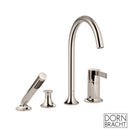 Dornbracht VAIA deck/tile-mounted four-hole single lever bath mixer