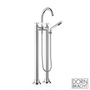 Dornbracht VAIA freestanding two-hole bath mixer with hand shower set