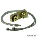 DOVB wall-mounted, single lever basin mixer, mixer on right