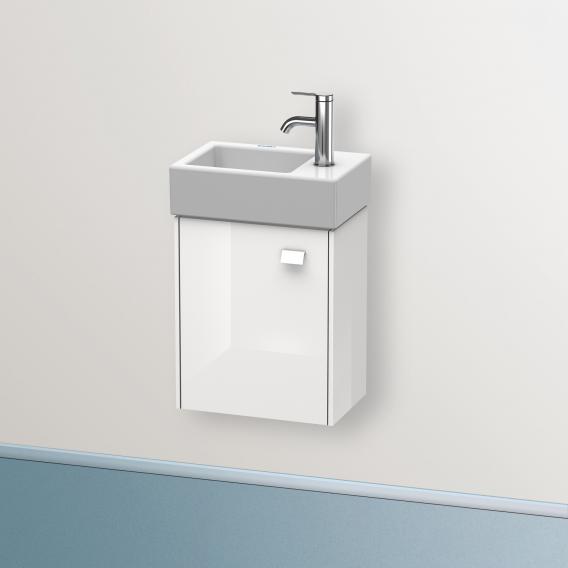 Duravit Brioso vanity unit for hand washbasin with 1 door weiß hochglanz, Griff weiß hochglanz