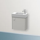 Duravit Brioso vanity unit for hand washbasin with 1 door betongrau matt, Griff betongrau matt