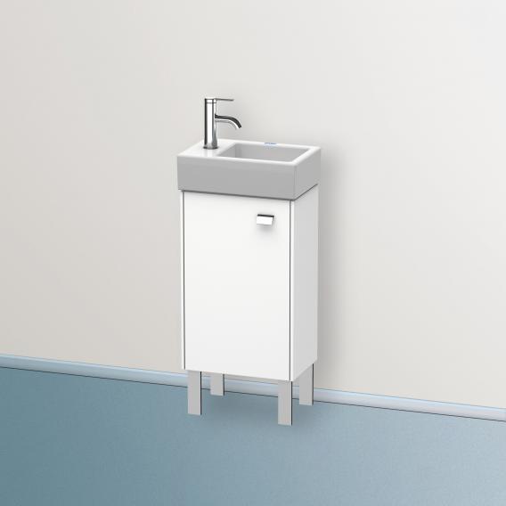 Duravit Brioso vanity unit for hand washbasin with 1 door weiß matt, Griff chrom