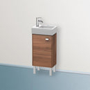 Duravit Brioso vanity unit for hand washbasin with 1 door nussbaum natur, Griff chrom