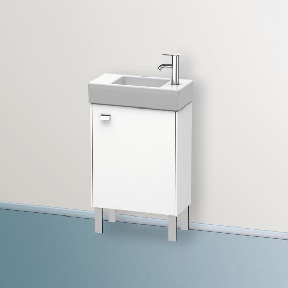 Duravit Brioso vanity unit for hand washbasin with 1 door weiß matt, Griff chrom