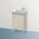 Duravit Brioso vanity unit for hand washbasin with 1 door taupe matt, Griff taupe matt