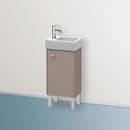 Duravit Brioso vanity unit for hand washbasin with 1 door basalt matt, Griff basalt matt