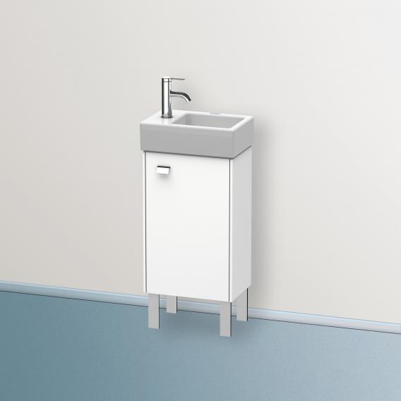 Duravit Brioso vanity unit for hand washbasin with 1 door weiß matt, Griff chrom