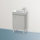 Duravit Brioso vanity unit for hand washbasin with 1 door betongrau matt, Griff betongrau matt