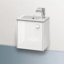 Duravit Brioso vanity unit for hand washbasin with 1 door weiß hochglanz, Griff weiß hochglanz