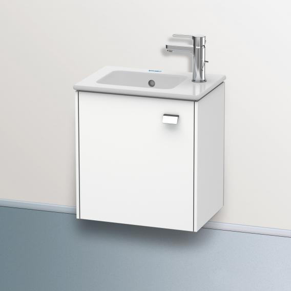 Duravit Brioso vanity unit for hand washbasin with 1 door weiß matt, Griff chrom