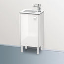 Duravit Brioso vanity unit for hand washbasin with 1 door weiß hochglanz, Griff weiß hochglanz