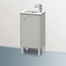 Duravit Brioso vanity unit for hand washbasin with 1 door betongrau matt, Griff betongrau matt