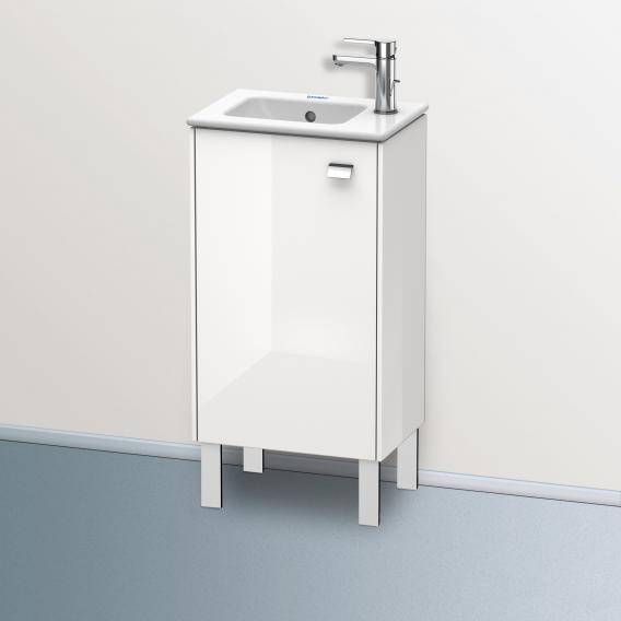 Duravit Brioso vanity unit for hand washbasin with 1 door weiß hochglanz, Griff chrom