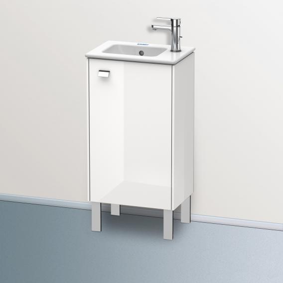 Duravit Brioso vanity unit for hand washbasin with 1 door weiß hochglanz, Griff chrom