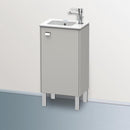 Duravit Brioso vanity unit for hand washbasin with 1 door betongrau matt, Griff chrom