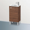 Duravit Brioso vanity unit for hand washbasin with 1 door nussbaum dunkel, Griff chrom