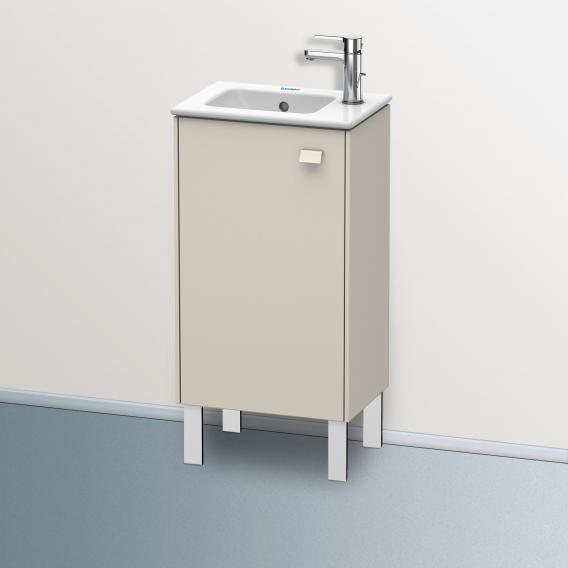 Duravit Brioso vanity unit for hand washbasin with 1 door taupe matt, Griff taupe matt
