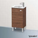 Duravit Brioso vanity unit for hand washbasin with 1 door nussbaum dunkel, Griff chrom
