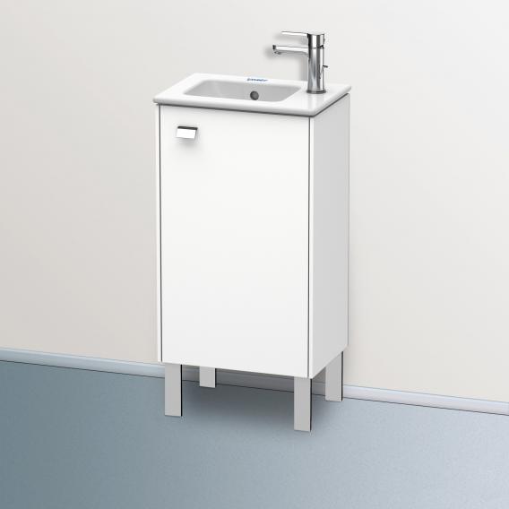 Duravit Brioso vanity unit for hand washbasin with 1 door weiß matt, Griff chrom