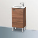 Duravit Brioso vanity unit for hand washbasin with 1 door nussbaum natur, Griff chrom