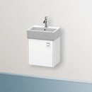 Duravit Brioso vanity unit for hand washbasin with 1 door weiß matt, Griff chrom