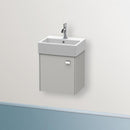 Duravit Brioso vanity unit for hand washbasin with 1 door betongrau matt, Griff chrom
