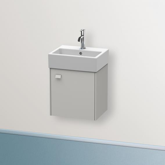 Duravit Brioso vanity unit for hand washbasin with 1 door betongrau matt, Griff betongrau matt