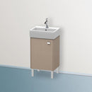 Duravit Brioso vanity unit for hand washbasin with 1 door leinen, Griff chrom