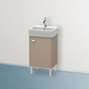 Duravit Brioso vanity unit for hand washbasin with 1 door leinen, Griff chrom