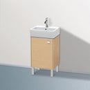 Duravit Brioso vanity unit for hand washbasin with 1 door eiche natur, Griff chrom