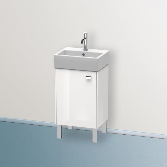 Duravit Brioso vanity unit for hand washbasin with 1 door weiß hochglanz, Griff chrom