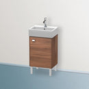 Duravit Brioso vanity unit for hand washbasin with 1 door nussbaum natur, Griff chrom